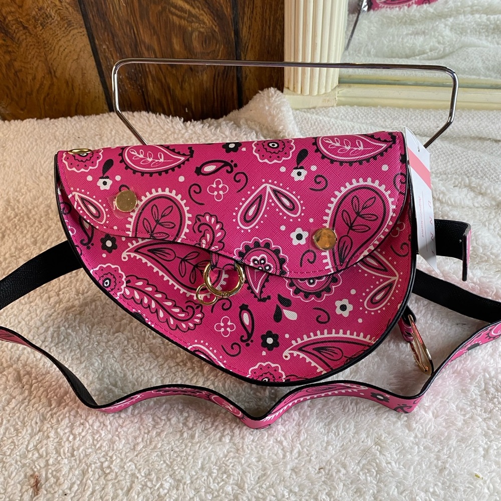 Pink Paisley Women's Bag - Picture 15 of 16